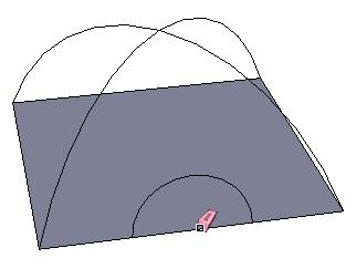 10. Use the Eraser again to remove that small edge at the bottom of the tent opening.