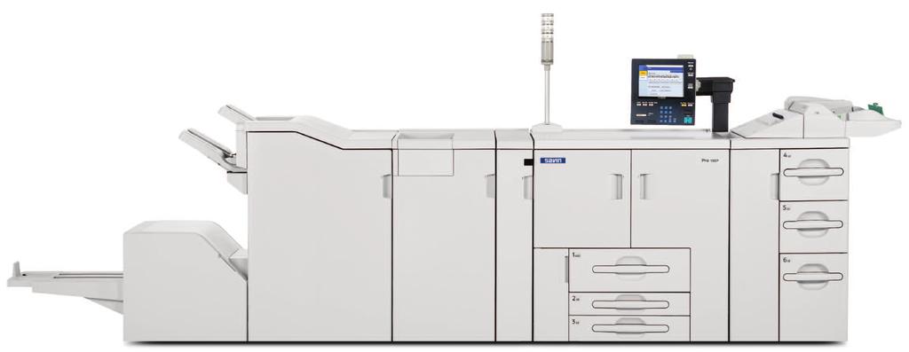 BY5000 Multi Bypass Tray SR5000 Finisher (optional/not shown): Staple up to 100 sheets in multiple positions with a 3,000-Sheet Finisher.