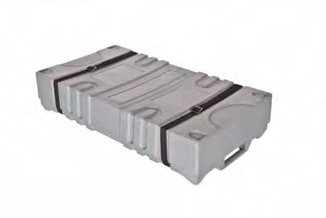 TRANSPORT CASES VA8056 Roto-molded hard case, 980 x 675 x 455 mm black OP950 Roto-molded hard case, two built in