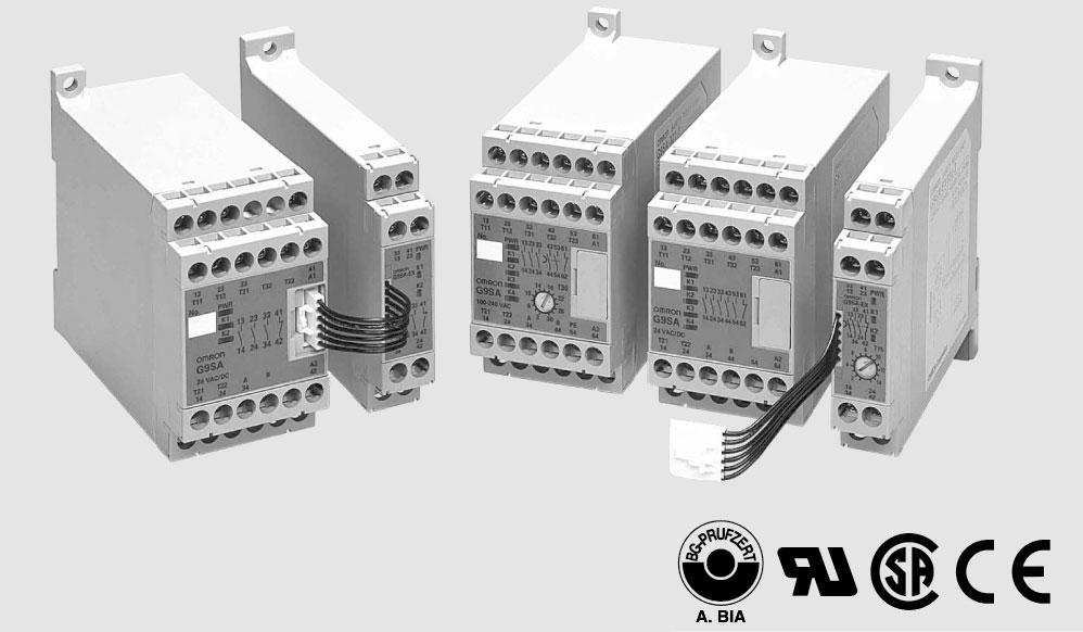 Safety Relay Unit Four kinds of -mm wide Units are available: A -safety contact model, a -safety contact model, and models with safety contacts and OFF-delay safety contacts. Also available are 7.