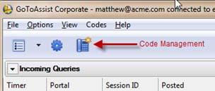 Right-click the HelpAlert icon in your system tray and select Code Management. 2.