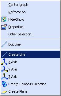Reference Element filed and choose Create Line Select both green cross points and OK