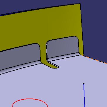 curved Flange and corners on sharp edges