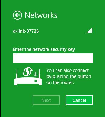 Section 4 - Connecting to a Wireless Network You will then be prompted to enter the network security key (Wi-Fi password) for the