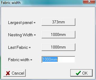 Nesting After developing panels, select Nesting from the Window menu to take the panels to the nesting