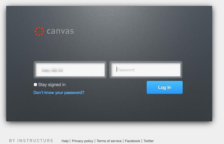 To login to Canvas, click on the link provided on the BDJH campus website.
