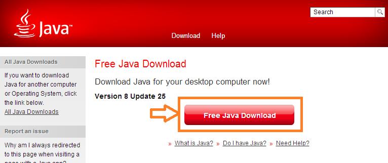 that an update of JAVA is required, follow the following instructions.