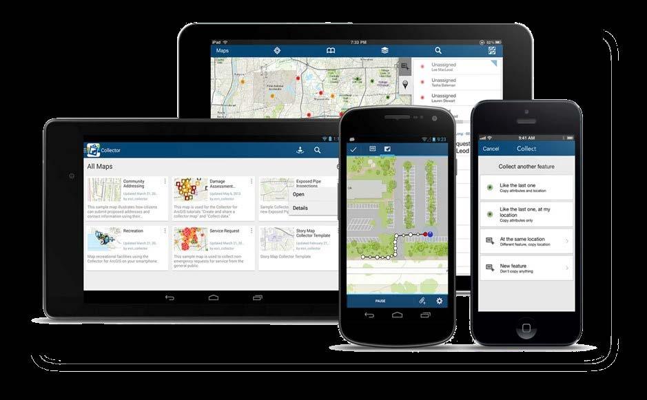 Collector for ArcGIS Mobile application that allows you to collect and update information in the field, whether