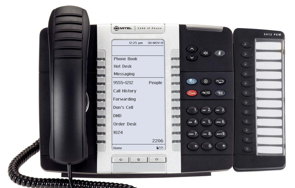 Using IP Programmable Key Modules 12 and 48 The 12- and 48-button Mitel Programmable Key Modules (PKMs) extend the capabilities of