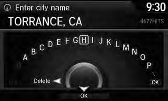 H MENU button Address City The name of the city where you are currently located is displayed. 1.