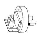 6 1018751 3 Screw, M4 8 mm, Phillips, pan head NOTE: For attaching item 7 to the projector.