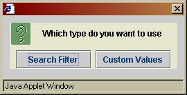 Step 8: The following window pops up after selecting listbox. Select Search Filter.