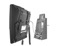 80000-43A To mount the telephone on a wall plate (Figure 4-12): 1. Snap the wall-mount bracket onto the wall plate. 2.