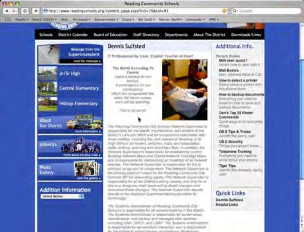 Here s a live example of a Content Page on our website. The Main Content is in the center of the webpage.
