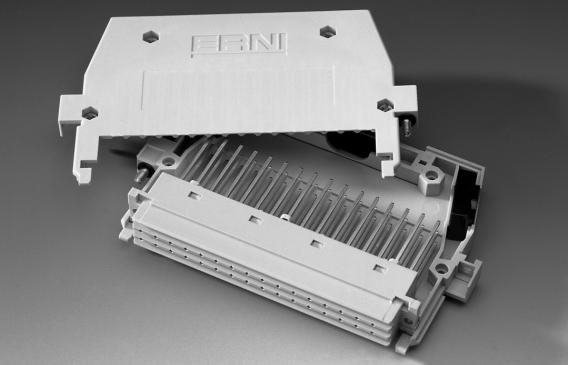 Example of an application The ERNI interface connector system also offers a complete range of accessories for size F connectors.