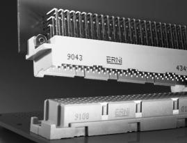 The dimensions of these versions do not conform to the specifications of DIN 41612/IEC 60603-2.