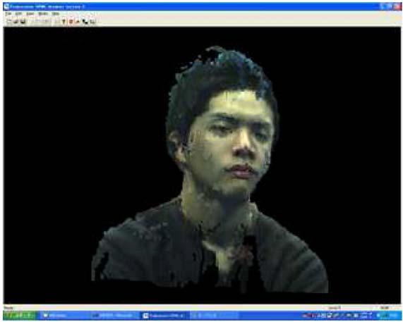 Point Cloud Streaming for 3D Avatar Communication 283 4. Experimental results The server consists of five PCs (Pentium IV) and four stereo cameras. We use the commercial stereo cameras (PointGrey).