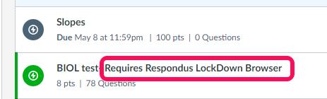 Respondus LockDown Browser LockDown Browser is a custom browser that locks down the testing environment within our learning management system.