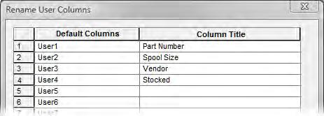 reports and displays. To take advantage of this functionality you need to know the procedure for renaming these columns.