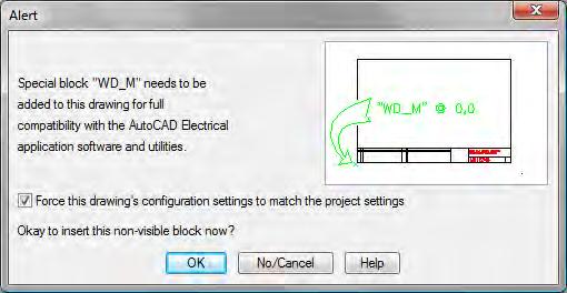 About WD_M Block Files AutoCAD Electrical stores most of the drawing properties settings in a block file named wd_m.dwg.
