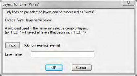 Add Existing Layer You use Add Existing Layer to select existing layers in your drawing to add to the wire type grid.