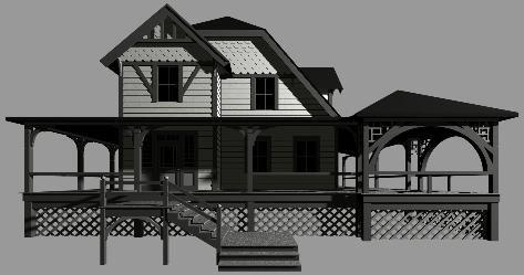 Figure 8: Victorian house rendered using ASOS(MAX=4,random 4-pyrays). Figure 9: Frame from ``Shadow of a Doubt'' rendered using ASOS(MAX=2,random 2-pyrays).