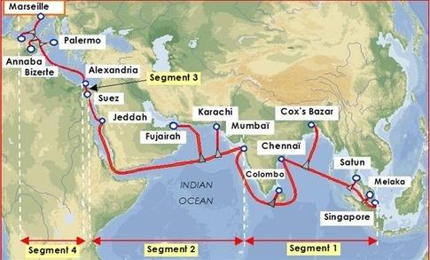 Part of Backbone Network Submarine Op8cal Cables The SEA ME WE 4 (South East Asia, Middle East and Western Europe) cable system own by several telecommunica8on companies Ø Algérie Télécom Ø Bhar8