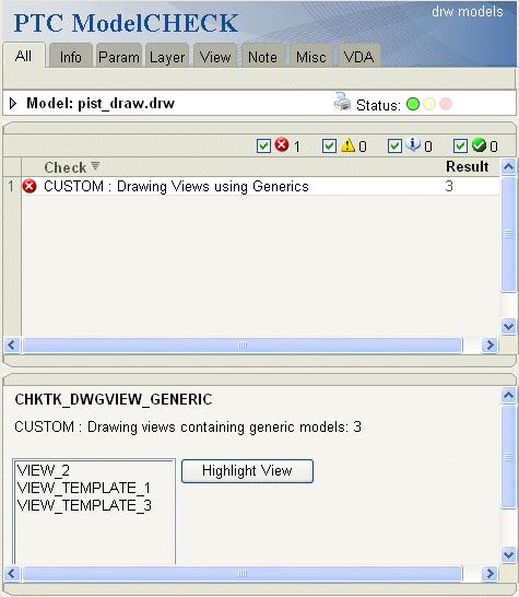 Example 1: Text File for Custom Checks The following is the text file custmtk_checks.txt for custom checks examples.