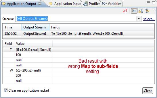 If you see several fields interpreted as null, this indicates that the Map to sub-fields option is enabled for an
