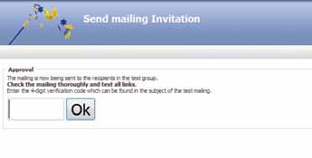 The test mail will be sent to the email addresses you have entered in Test Group The option Random Check shows the