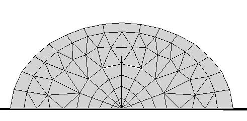 (a) (b) Figure 22. Mesh details for Example 13, initial crack.