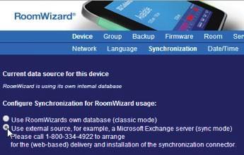 The default admin password will be either roomwizard or 79201 depending on when the RoomWizard was purchased.
