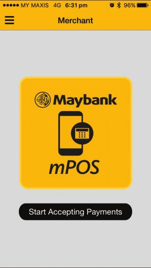 GETTING STARTED: mpos CARD READER & MOBILE APP 1.4 Activating your mpos card reader 9 After successfully changing the User PIN, the main menu page will be displayed.