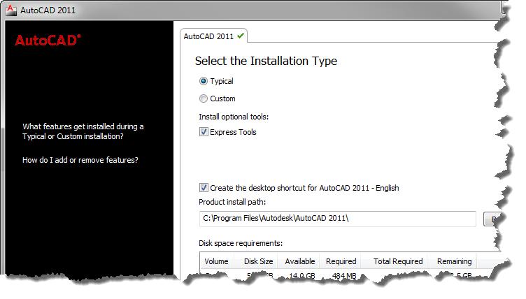 9 7. Select Typical for installation type and select Express