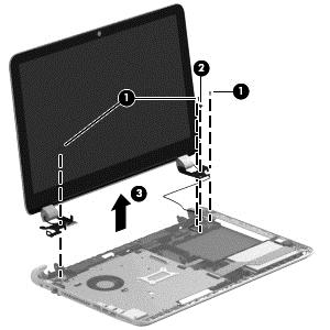 Before removing the display assembly, follow these steps: 1. Turn off the computer.