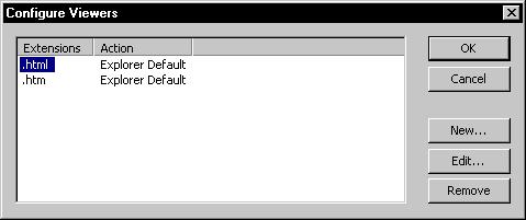 IAR Embedded Workbench IDE reference CONFIGURE VIEWERS DIALOG BOX The Configure Viewers dialog box available from the Tools menu lists the filename extensions of document formats that IAR Embedded