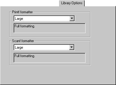 Library Options CONFIGURATION FILE The Configuration file text box displays the library configuration file that will be used.
