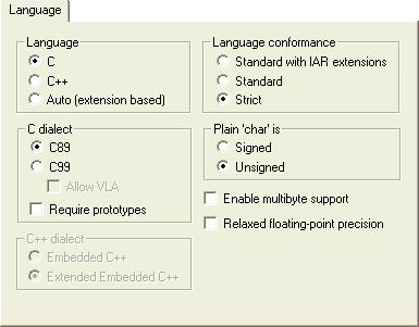 Language Language The Language options enable the use of target-dependent extensions to the C or C++ language.