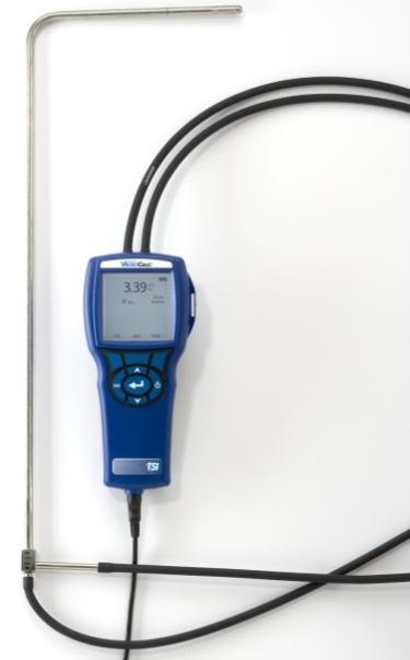 Connecting an Optional Pitot Probe or Airflow (straight pitot) Probe When connected to a pitot probe, air velocity or air volume can be measured.