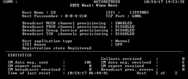 Figure 10 - SDR CLI - Select Hst 7.