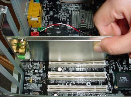 Open up the cover of your PC. 3. Remove the PCI slot cover from PC case. 4.