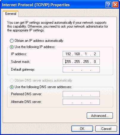 Dynamically Assigned IP Address The TCP/IP Properties window appears. Select Obtain an IP address automatically if you are on a DHCP enabled network.
