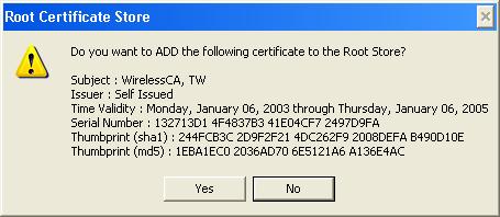 20. The certificate is issued by the server, click Install this certificate to download and store the