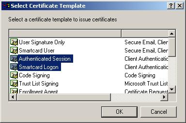 Select Certificate to Issue 10.