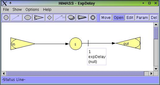 6 EXPERIMENTAL FRAME Figure 4: HiMASS Modeler GUI for Exponential Delay MCS Figure 5: HiMASS Modeler GUI for Time Delay Condition Table 3: Exponential Time Delay Edge Condition Filename: ExpDelayCond.