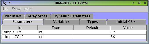 EFs are usually implemented as one or several sets of (key, value) pairs, where keys are the unique identifiers of the (model and other) attributes that can be specified through the EF and values are
