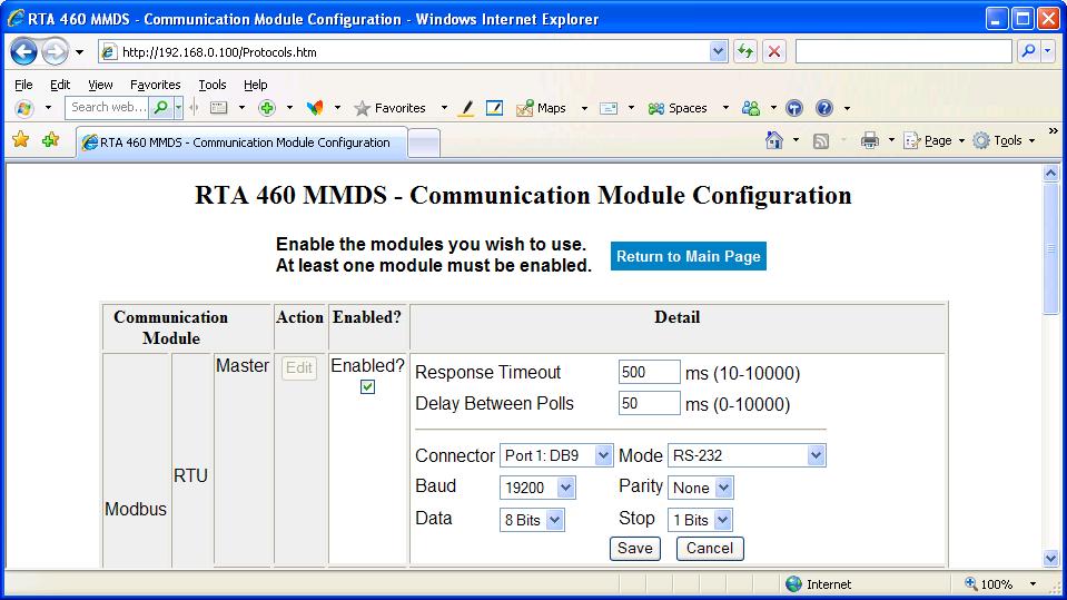 Configuring Mobus RTU: Now that the device is on the network, you will configure the device settings.