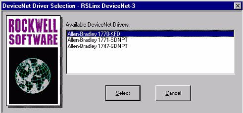 COMMUNICATIONS GUIDE FIELDBUS INTERFACE 3. Select DeviceNet Drivers from the above pull-down menu and Click Add/New.