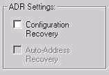 This will enable the Configuration Recovery check box. Click the box to enable it.