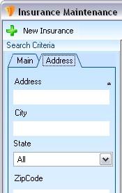Users also have the option to display the insurance address of a specific insurance according to its active status.